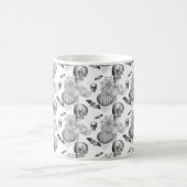 Spooky Skull Spider Web Pumpkin Bat Halloween Kaffeetasse (Mittel)