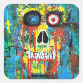 Spooky Skull Sticker (Vorderseite)