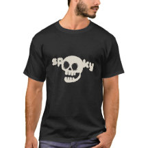 "Spooky" Skull Typografy T - Shirt | Halloween Aes