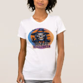 Spooky Skull Witch Halloween Art-88888 T-Shirt (Vorderseite)