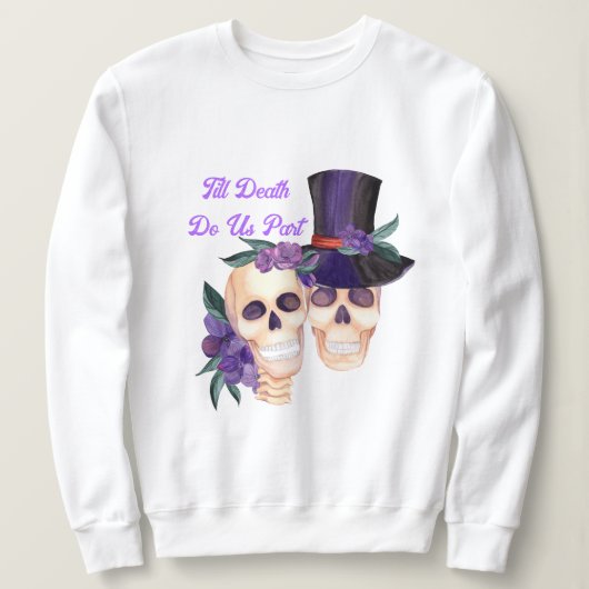 Spooky Skulls Halloween Hoodie | Couple Sweatshirt (Design vorne)