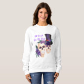 Spooky Skulls Halloween Hoodie | Couple Sweatshirt (Vorne ganz)