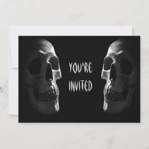 Spooky Skulls Halloween-Party Einladung