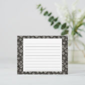 Spooky Skulls Halloween Rezeptkarte Postkarte (Stehend Vorderseite)