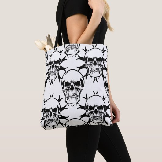 SPOOKY SKULLS HALLOWEEN TOTE BAG TASCHE (Von Nahem)