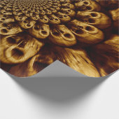 Spooky Skulls Lila Schwarzer Abstrakter Pop Kunst Geschenkpapier (Ecke)