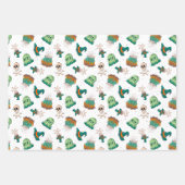 Spooky Skulls und Grabsteine Halloween Geschenkpapier Set (Vorderseite)