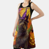 Spooky Skye Terrier Dog Halloween Hexenkürbis Schürze (InSitu)