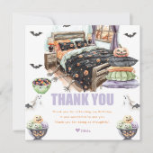 Spooky Sleepover Dankeskarte (Vorderseite)