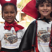 Spooky Sleepover T - Shirt mit Skelettgriff