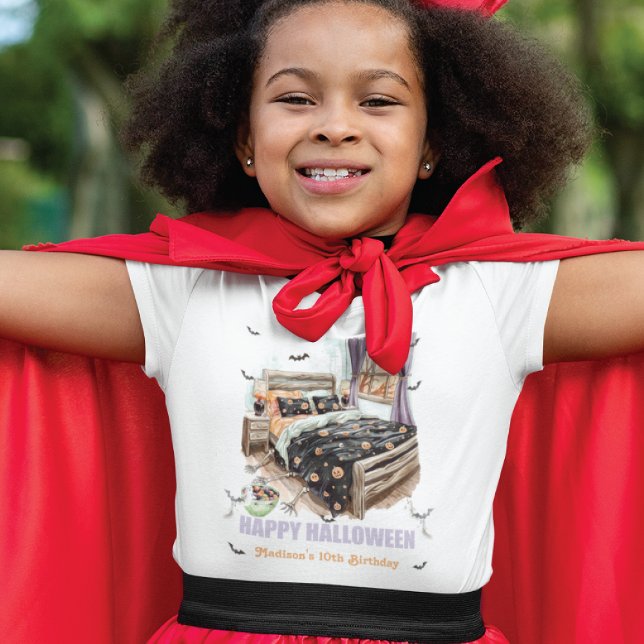 Spooky Sleepover T - Shirt mit Skelettgriff (Von Creator hochgeladen)