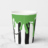 Spooky Slime and Stripes Halloween Paper Cups Pappbecher (Rechts)