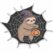 Spooky Sloth Halloween Spaß - Niedlicher Trick ode Aufkleber (Vorderseite)