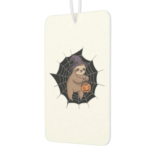 Spooky Sloth Halloween Spaß - Niedlicher Trick ode Autolufterfrischer (Links)