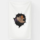 Spooky Sloth Halloween Spaß - Niedlicher Trick ode Banner (Vertikal)
