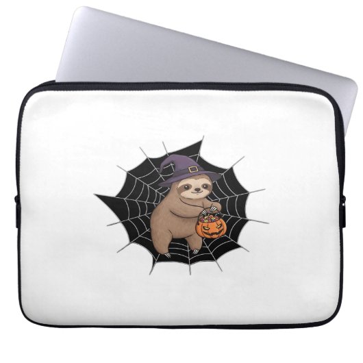 Spooky Sloth Halloween Spaß - Niedlicher Trick ode Laptopschutzhülle (Vorderseite)