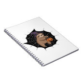 Spooky Sloth Halloween Spaß - Niedlicher Trick ode Notizblock (Rechte Seite)