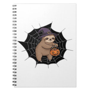 Spooky Sloth Halloween Spaß - Niedlicher Trick ode Notizblock