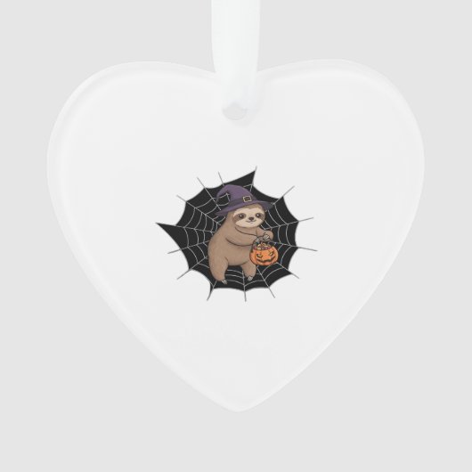 Spooky Sloth Halloween Spaß - Niedlicher Trick ode Ornament (Vorderseite)