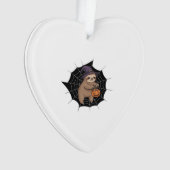 Spooky Sloth Halloween Spaß - Niedlicher Trick ode Ornament (Vorderseite)