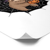 Spooky Sloth Halloween Spaß - Niedlicher Trick ode Poster (Ecke)