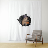 Spooky Sloth Halloween Spaß - Niedlicher Trick ode Wandteppich (Beispiel)