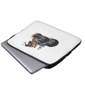 Spooky Sloth Motorcycle Ride Halloween Biker Fun C Laptopschutzhülle (Vorne Knopf)