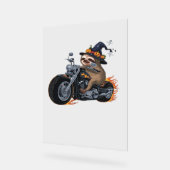 Spooky Sloth Motorrad-Ride Halloween Biker Fun C Acrylschild (Winkel)