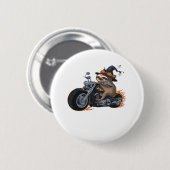 Spooky Sloth Motorrad-Ride Halloween Biker Fun C Button (Vorne & Hinten)