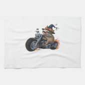Spooky Sloth Motorrad-Ride Halloween Biker Fun C Geschirrtuch (Horizontal)
