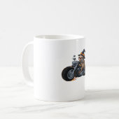 Spooky Sloth Motorrad-Ride Halloween Biker Fun C Kaffeetasse (Vorderseite Links)