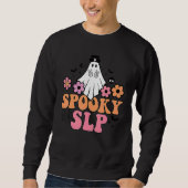 Spooky SLP Speech Language Pathologist Ghost Hallo Sweatshirt (Vorderseite)
