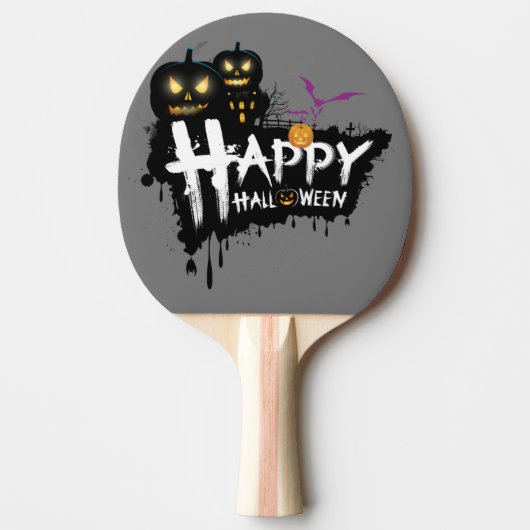 Spooky Smash: Halloween Edition Ping Pong Paddle Tischtennis Schläger (Vorderseite)