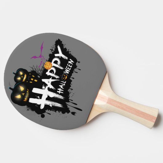 Spooky Smash: Halloween Edition Ping Pong Paddle Tischtennis Schläger (Seitenansicht)