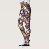 Spooky Smile Pumpkin Tooth Pattern Leggings (Links)