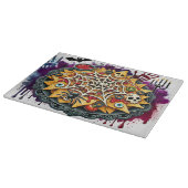 Spooky Snack Art für Halloween Feste Schneidebrett (Ecke)