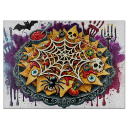 Spooky Snack Art für Halloween Feste Schneidebrett