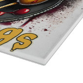 Spooky Snacks für ghoulische Ansammlungen Schneidebrett (Ecke)