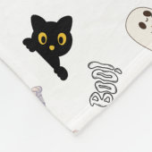 Spooky Snuggle Squad: Halloween Fleece Blanket (Ecke)
