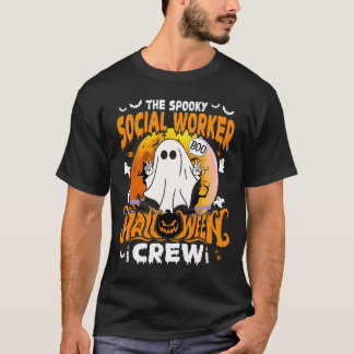Spooky Social Worker Halloween-Crew T-Shirt