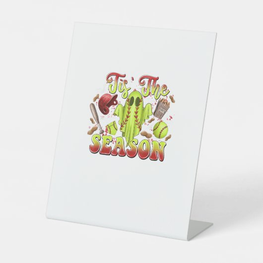 Spooky Softball Costume Funny Halloween Dies ist d Sockelschild (Vorderseite)