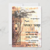 Spooky Soiree Feiertagskarte (Vorderseite)