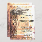 Spooky Soiree Feiertagskarte (Vorne/Hinten)