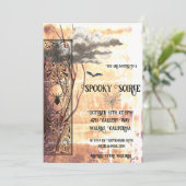 Spooky Soiree Feiertagskarte (Stehend Vorderseite)