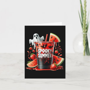 Spooky Sommergetränke Summerween Vibes Funny Summe Karte