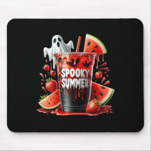Spooky Sommergetränke Summerween Vibes Funny Summe Mousepad