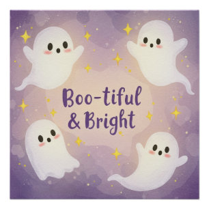 Spooky & Sparkling: Schöne Halloween-Grüße Poster