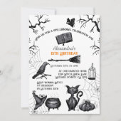 Spooky Spellband Halloween Geburtstagsparty Einladung (Vorderseite)