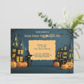 Spooky Spellbound Soiree Einladung (Stehend Vorderseite)