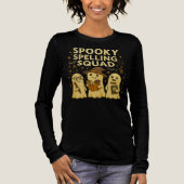 Spooky Spelling Squad Ghost Teacher Halloween Tri-Blend Shirt (Vorderseite)